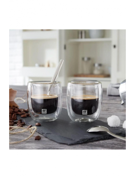  ZWILLING Sorrento Çift Camlı 2'li Espresso Bardak Seti 80ml 