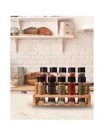 Spicex 10'lu Baharatlık Takımı Ahşab Standlı 10 Lu Merdiven Baharatlık Takımı
