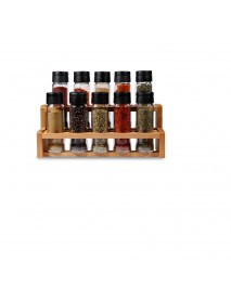Spicex 10'lu Baharatlık Takımı Ahşab Standlı 10 Lu Merdiven Baharatlık Takımı